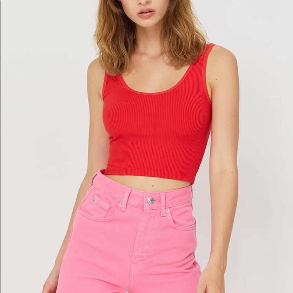 Pink crop top